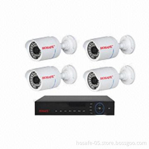 4CH 720P NVR kit with 8pcs outdoor IP cameras, supports 3G and WiFi dongle